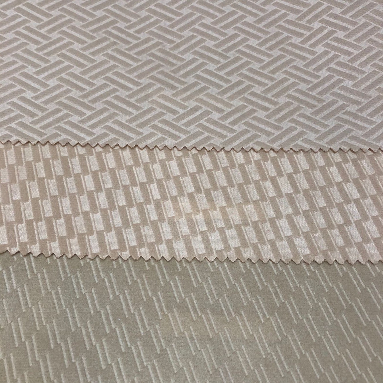 Embossed Car Fabric With Foam