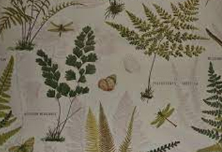 Botanical Print Curtain Fabric
