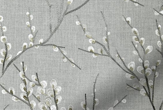 Custom Embroidery Curtain Fabric 